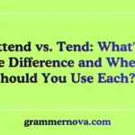 Attend vs. Tend: What's the Difference and When Should You Use Each?