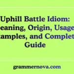 Uphill Battle Idiom: Meaning, Origin, Usage, Examples, and Complete Guide
